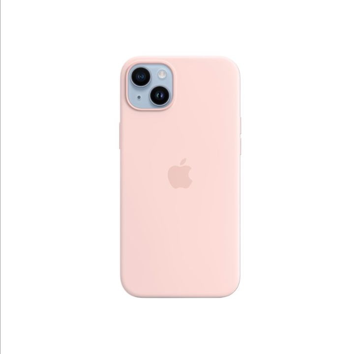 Apple iPhone 14 Plus Silicone Case with MagSafe - Chalk Pink