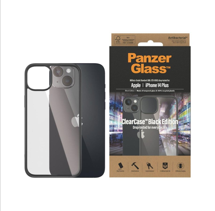 PanzerGlass ClearCase Apple iPhone 14 Plus | Black *DEMO*