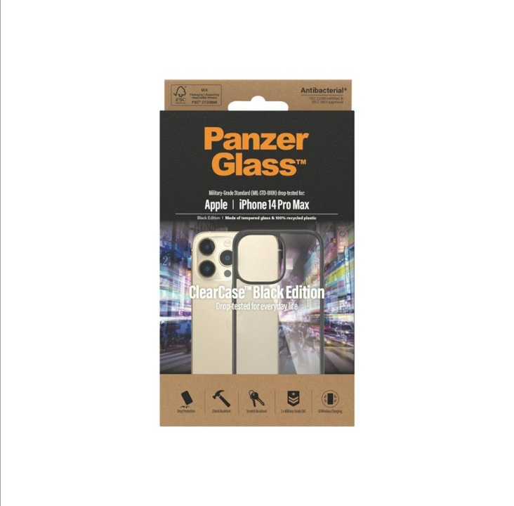 PanzerGlass ClearCase Apple iPhone 14 Pro Max | Black