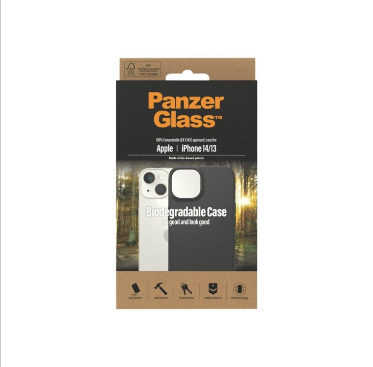 PanzerGlass Biodegradable Apple iPhone 14 | 13 | Black