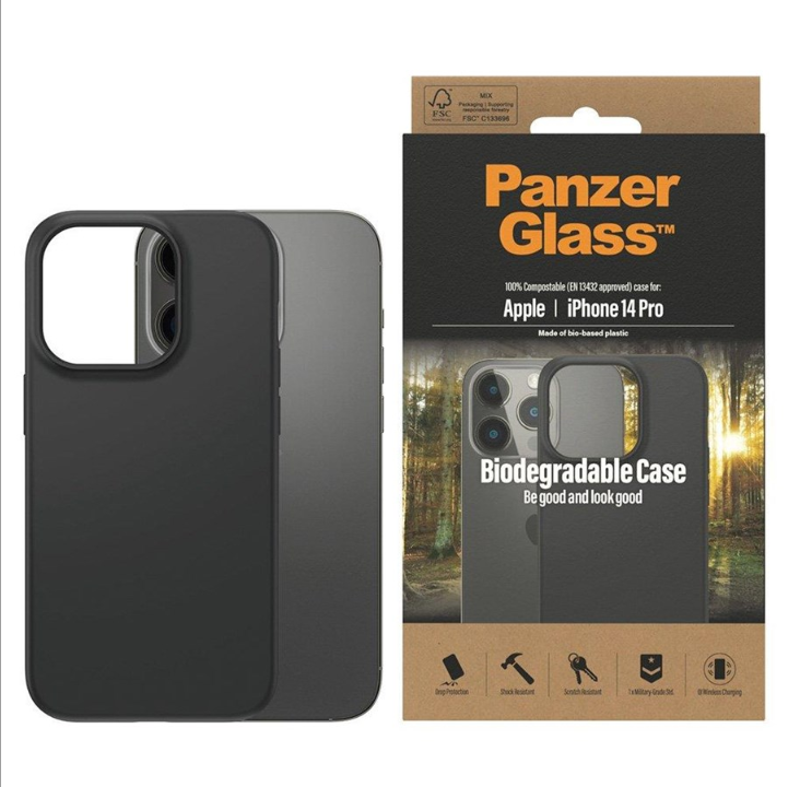 PanzerGlass Biodegradable Apple iPhone 14 Pro | Black