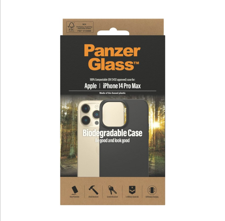 PanzerGlass Biodegradable Apple iPhone 14 Pro Max | Black