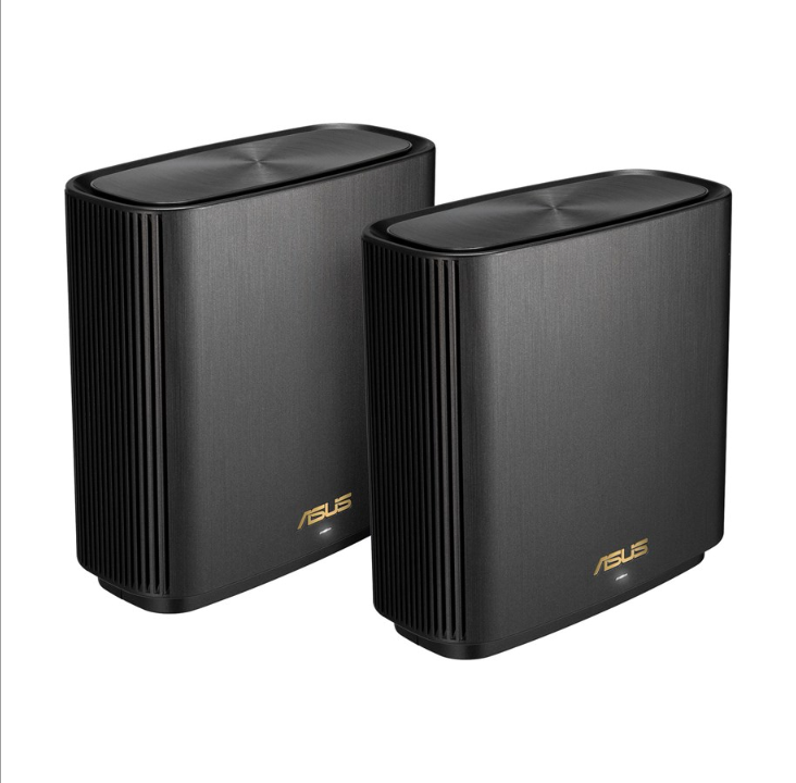 ASUS ZenWiFi AX XT9 Black (2-Pack) - جهاز توجيه شبكي Wi-Fi 6