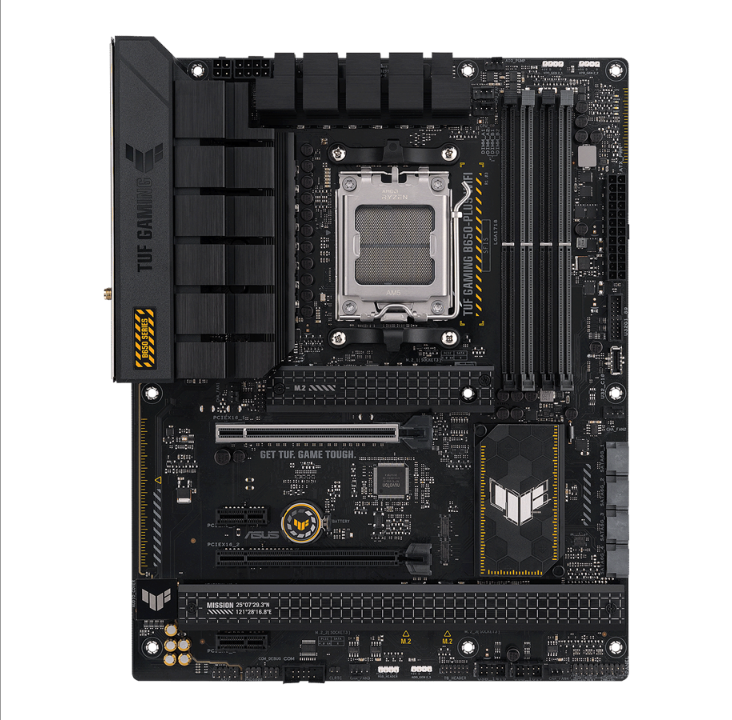 اللوحة الأم ASUS TUF GAMING B650-PLUS WIFI - AMD B650 - مقبس AMD AM5 - ذاكرة الوصول العشوائي DDR5 - ATX