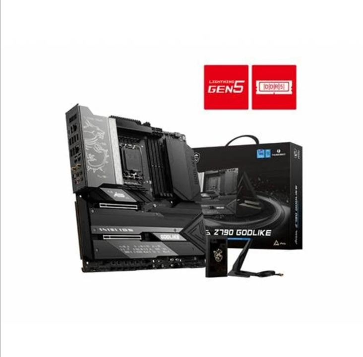 MSI MEG Z790 GODLIKE Motherboard - Intel Z790 - Intel LGA1700 socket - DDR5 RAM - Extended ATX