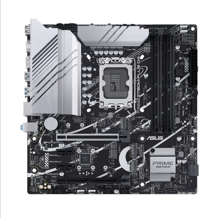 اللوحة الأم ASUS PRIME Z790M-PLUS D4 - Intel Z790 - مقبس Intel LGA1700 - ذاكرة الوصول العشوائي DDR4 - Micro-ATX