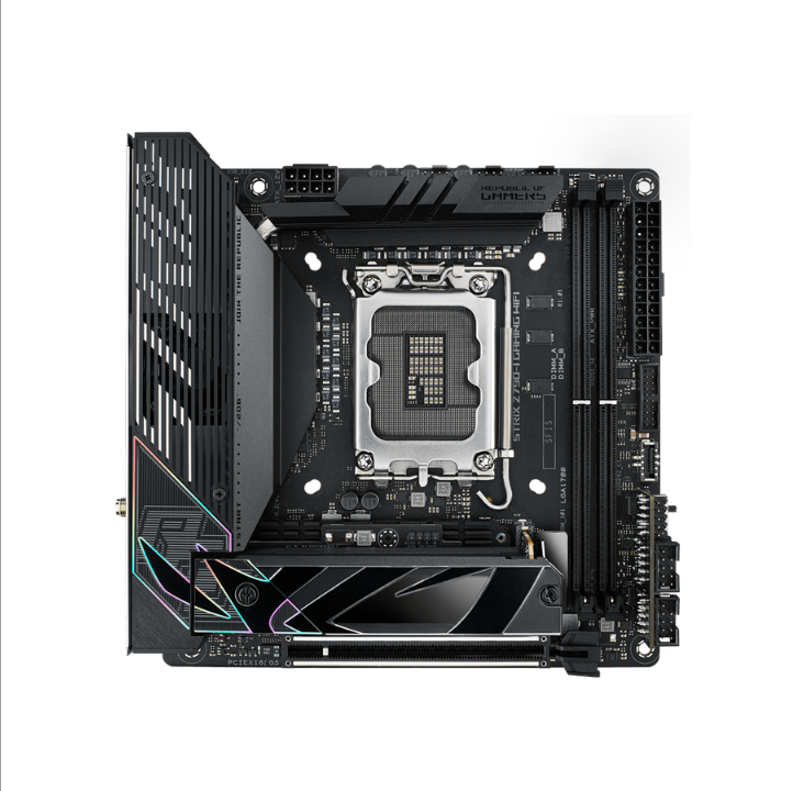 ASUS ROG STRIX Z790-I GAMING WIFI Motherboard - Intel Z790 - Intel LGA1700 socket - DDR5 RAM - Mini-ITX