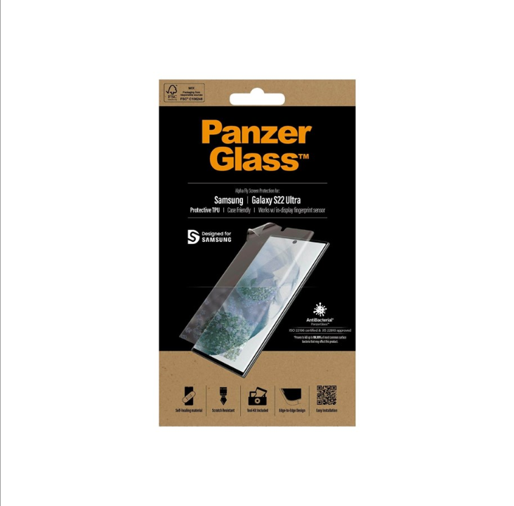 PanzerGlass AlphaFly Samsung Galaxy S22 Ultra | Screen Protector