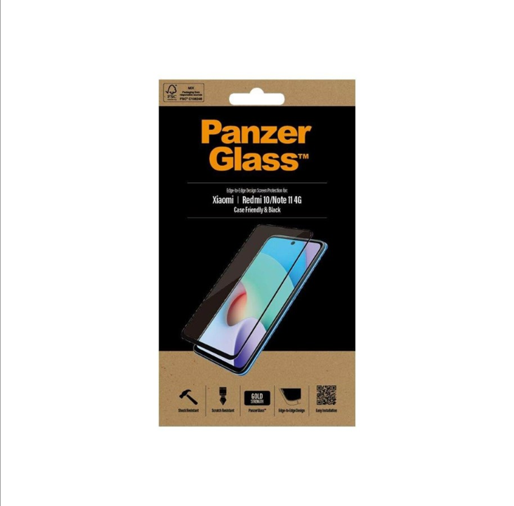 PanzerGlass Xiaomi Redmi 10 | 10 2022 | Note 11 4G | Screen Protector Glass