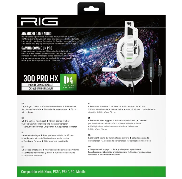 RIG 300 Pro HXW Premier Gaming Headset - White