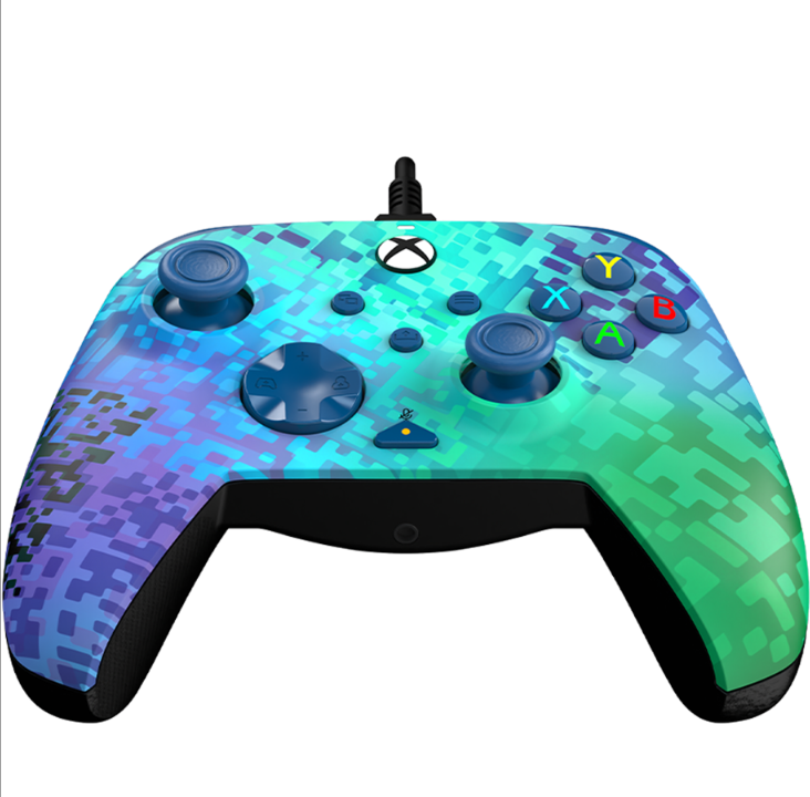 PDP Rematch Wired Controller - Glitch Green - Gamepad - Microsoft Xbox One