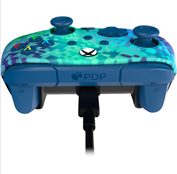 PDP Rematch Wired Controller - Glitch Green - Gamepad - Microsoft Xbox One