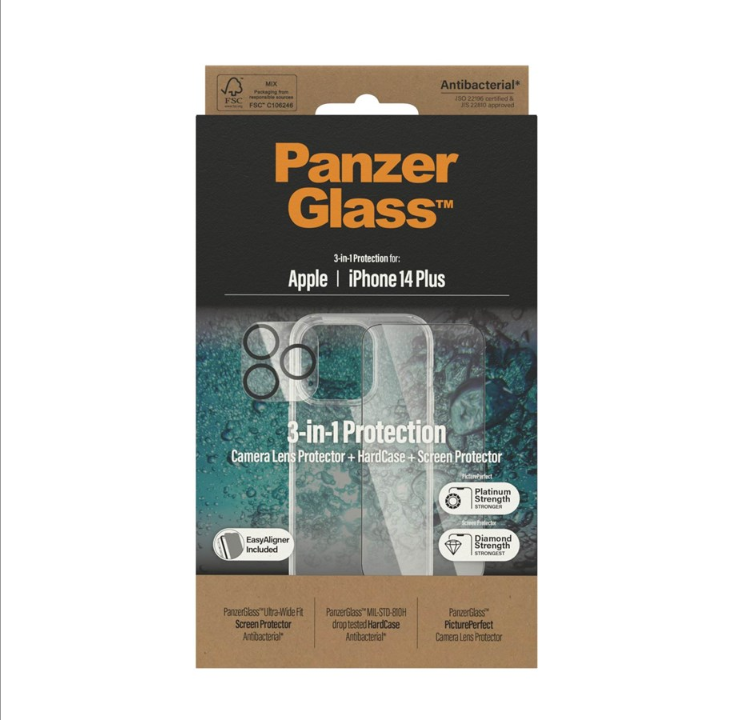 حزمة الحماية PanzerGlass 3 في 1 لهاتف Apple iPhone 14 Plus