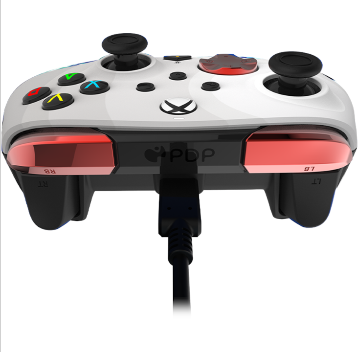 PDP Rematch Wired Controller - Radial White - Gamepad - Microsoft Xbox One