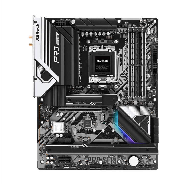 ASRock X670E Pro RS Motherboard - AMD X670 - AMD AM5 socket - DDR5 RAM - ATX