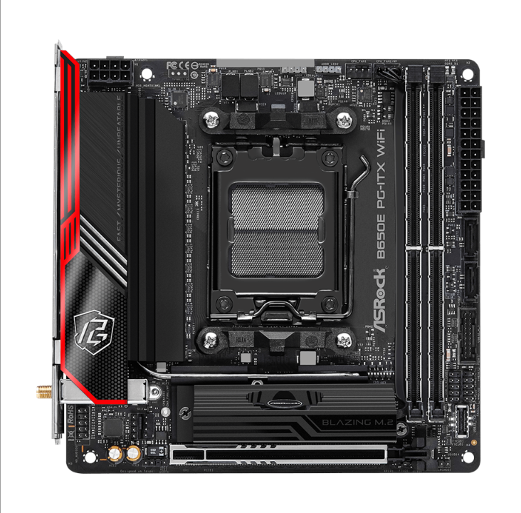 ASRock B650E PG-ITX WIFI Motherboard - AMD B650 - AMD AM5 socket - DDR5 RAM - Mini-ITX