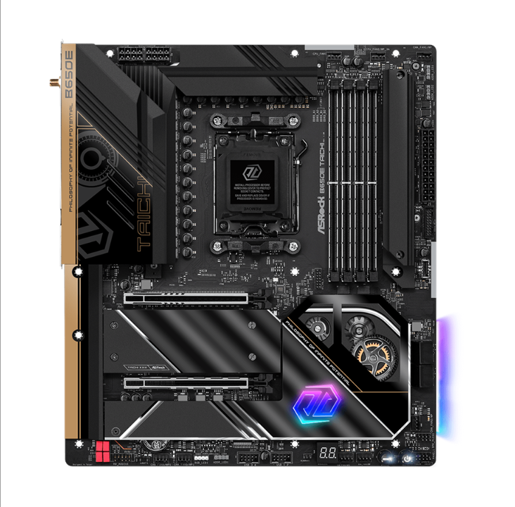 اللوحة الأم ASRock B650E Taichi - AMD B650 - مقبس AMD AM5 - ذاكرة الوصول العشوائي DDR5 - ATX