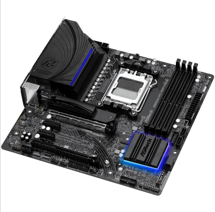 ASRock B650M PG Riptide Motherboard - AMD B650 - AMD AM5 socket - DDR5 RAM - Micro-ATX