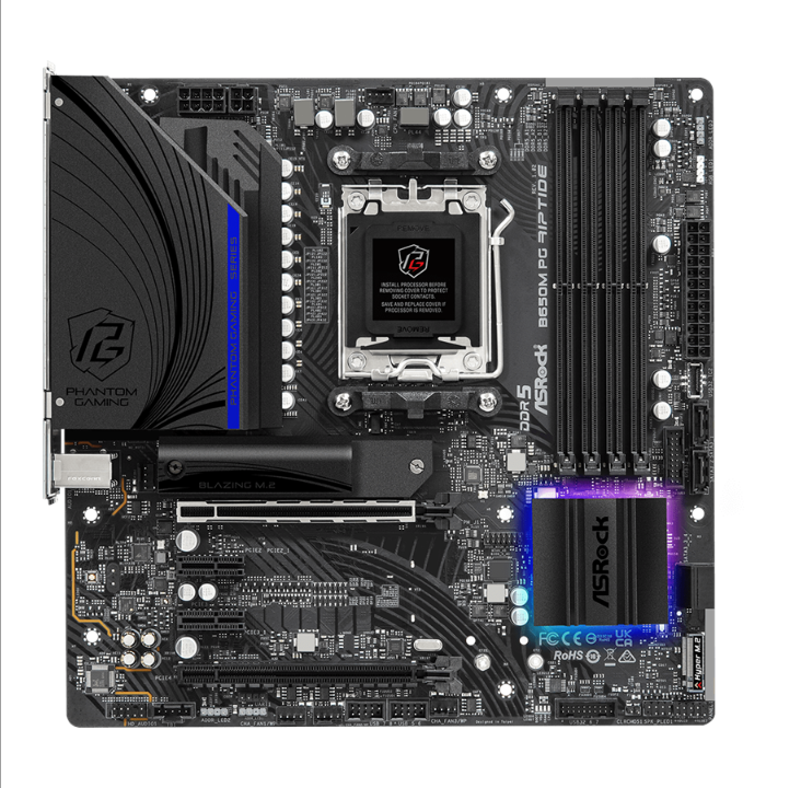 ASRock B650M PG Riptide Motherboard - AMD B650 - AMD AM5 socket - DDR5 RAM - Micro-ATX