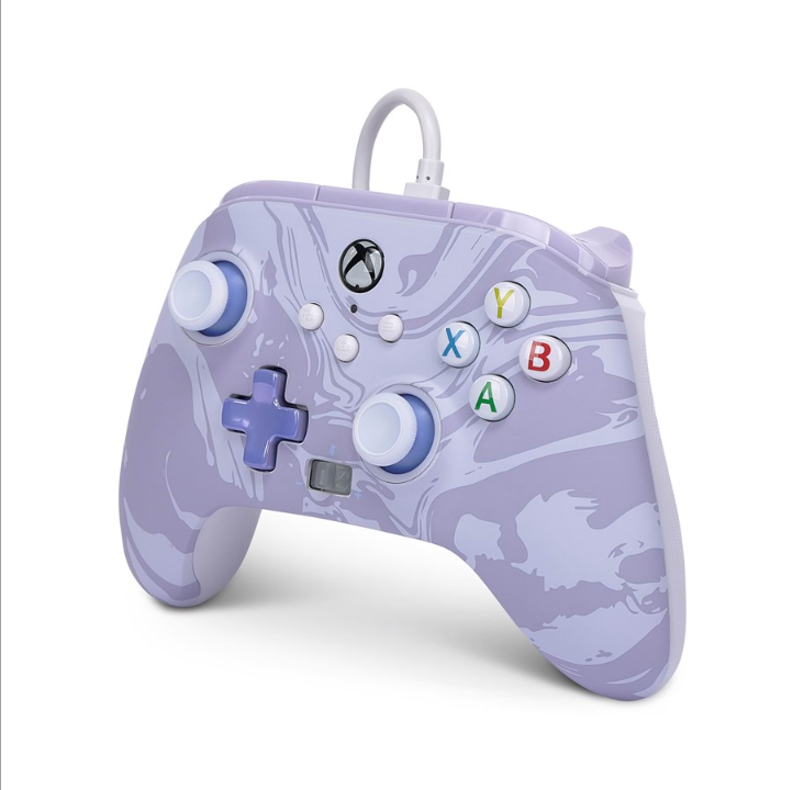 PowerA Enhanced Wired Controller for Xbox Series X|S - Lavender Swirl - Microsoft Xbox Series S