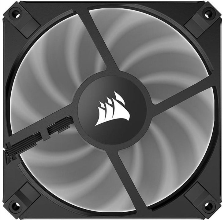 Corsair AF120 SLIM - Black - Chassis fan - 120mm - Black - 26 dBA