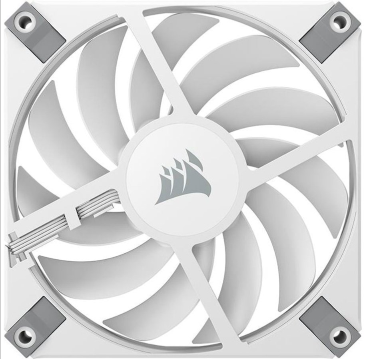 Corsair AF120 SLIM - White - Chassis fan - 120mm - White - 26 dBA