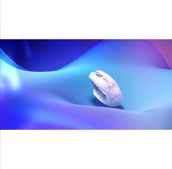 Glorious Model I 2 Wireless - Matte White - Gaming mouse - Optic - 9 buttons - White with RGB light