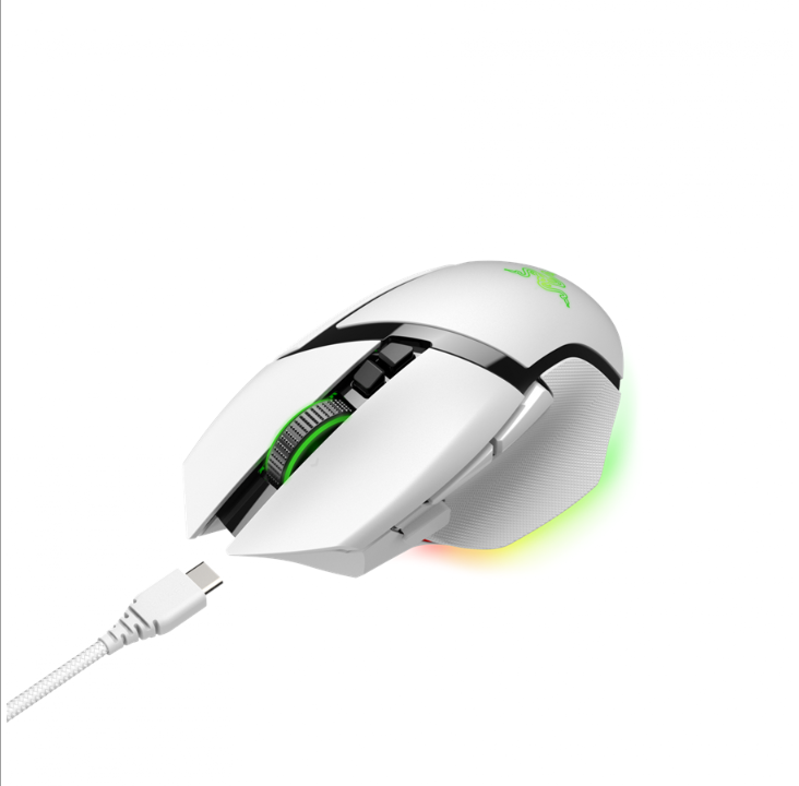 Razer Basilisk V3 Pro - Gaming mouse - Optic - 11 buttons - White with RGB light