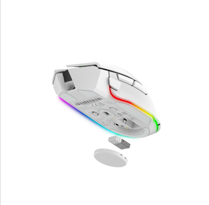 Razer Basilisk V3 Pro - Gaming mouse - Optic - 11 buttons - White with RGB light