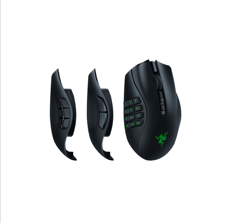 Razer Naga V2 Pro - Wireless MMO Gaming Mouse - Gaming mouse - Optic - 19 buttons - Black