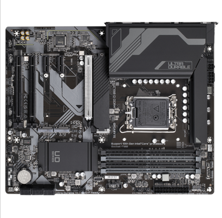 GIGABYTE Z790 D DDR4 Motherboard - Intel Z790 - Intel LGA1700 socket - DDR4 RAM - ATX