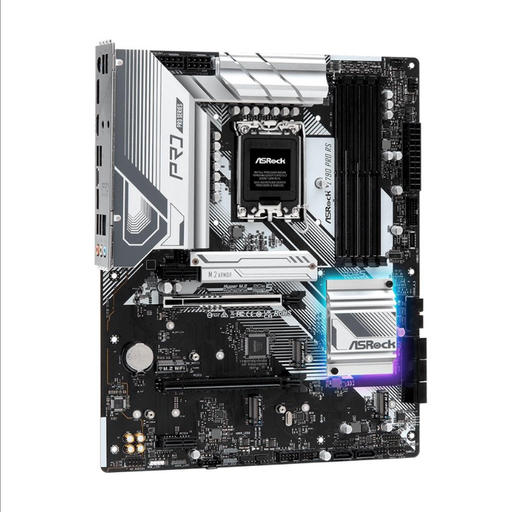 ASRock Z790 Pro RS Motherboard - Intel Z790 - Intel LGA1700 socket - DDR5 RAM - ATX