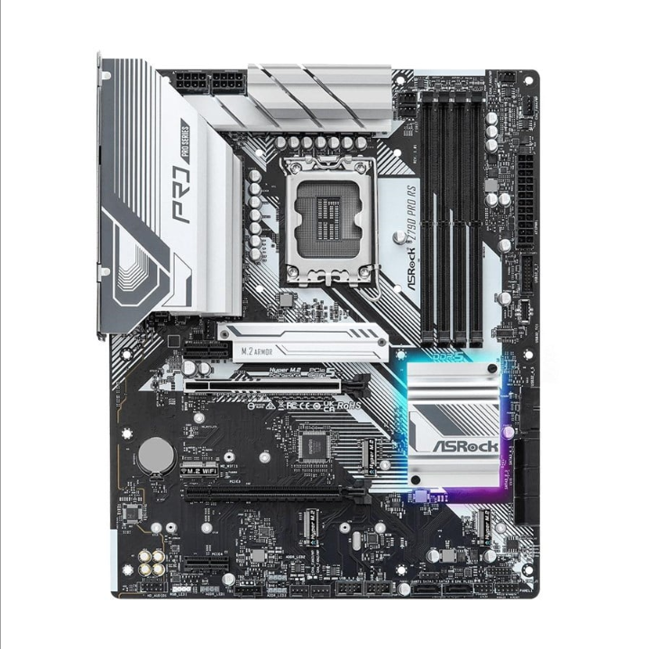 ASRock Z790 Pro RS Motherboard - Intel Z790 - Intel LGA1700 socket - DDR5 RAM - ATX