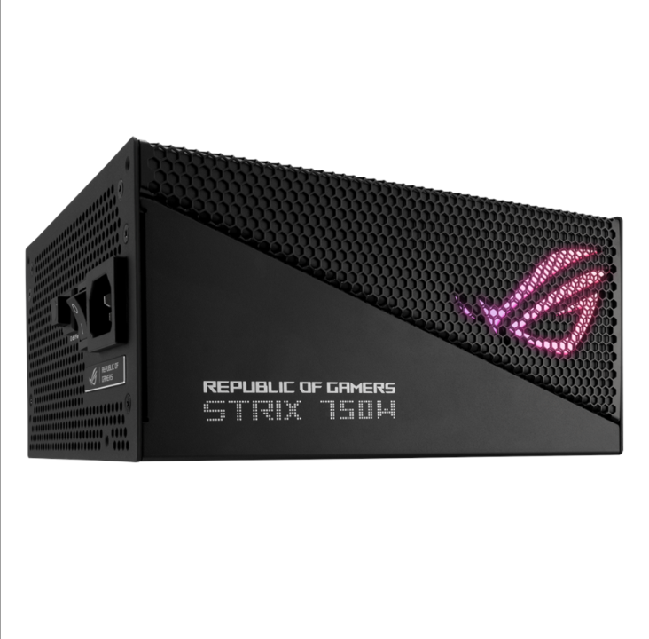 ASUS ROG STRIX Gold Aura Edition - مزود طاقة 750 وات - 750 وات - 135 ملم - شهادة 80 Plus الذهبية