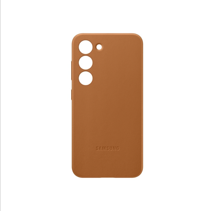 Samsung Galaxy S23 Leather Case - Camel