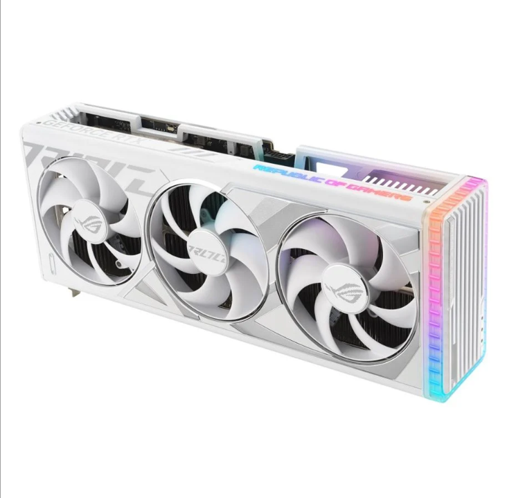 ASUS GeForce RTX 4090 ROG STRIX OC أبيض - 24 جيجا بايت GDDR6X RAM - بطاقة الرسومات