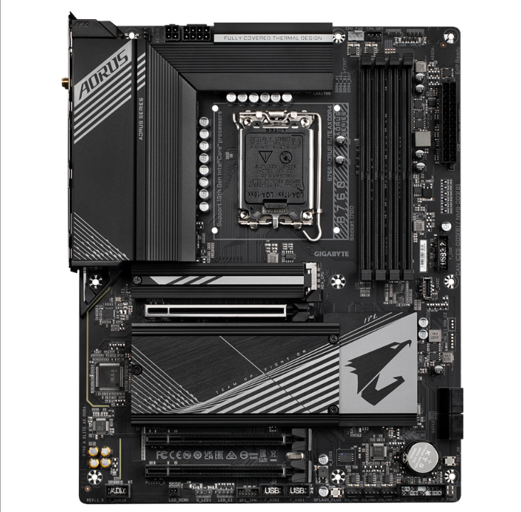 技嘉 B760 AORUS ELITE AX DDR4 主板 - Intel B760 - Intel LGA1700 插槽 - DDR4 RAM - ATX