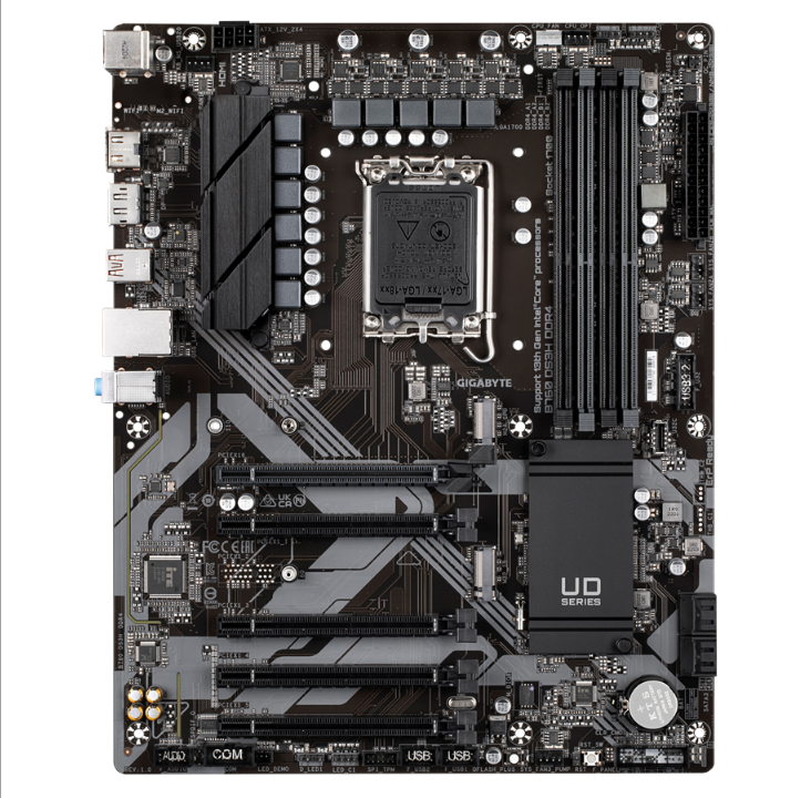 GIGABYTE B760 DS3H DDR4 Motherboard - Intel B760 - Intel LGA1700 socket - DDR4 RAM - ATX