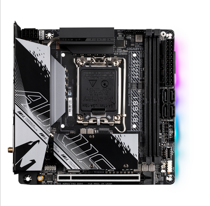 技嘉 B760I AORUS PRO DDR4 主板 - Intel B760 - Intel LGA1700 插槽 - DDR4 内存 - Mini-ITX