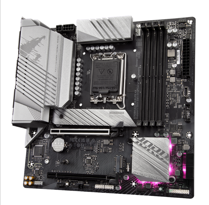 技嘉 B760M AORUS ELITE AX 主板 - Intel B760 - Intel LGA1700 插槽 - DDR5 RAM - Micro-ATX