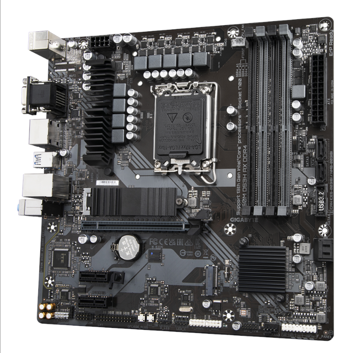 GIGABYTE B760M DS3H DDR4 Motherboard - Intel B760 - Intel LGA1700 socket - DDR4 RAM - Micro-ATX