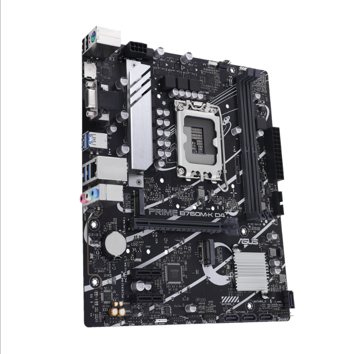 اللوحة الأم ASUS PRIME B760M-K D4 - Intel B760 - مقبس Intel LGA1700 - ذاكرة الوصول العشوائي DDR4 - Micro-ATX