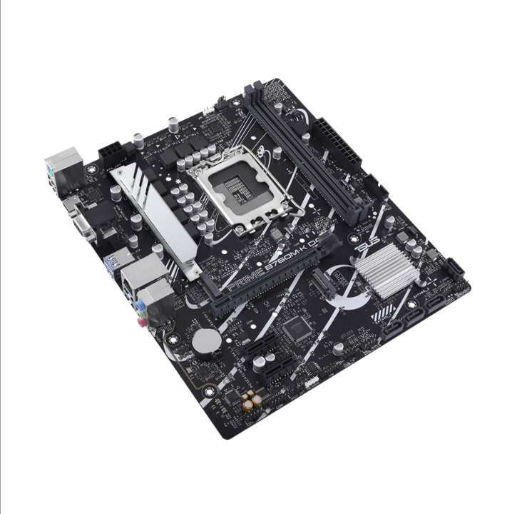 اللوحة الأم ASUS PRIME B760M-K D4 - Intel B760 - مقبس Intel LGA1700 - ذاكرة الوصول العشوائي DDR4 - Micro-ATX