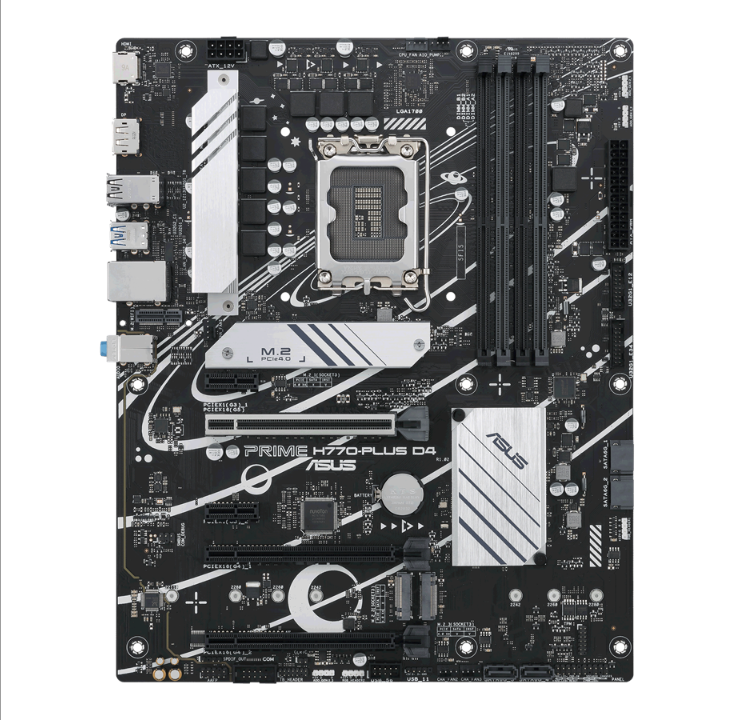 ASUS PRIME H770-PLUS D4 Motherboard - Intel H770 - Intel LGA1700 socket - DDR4 RAM - ATX
