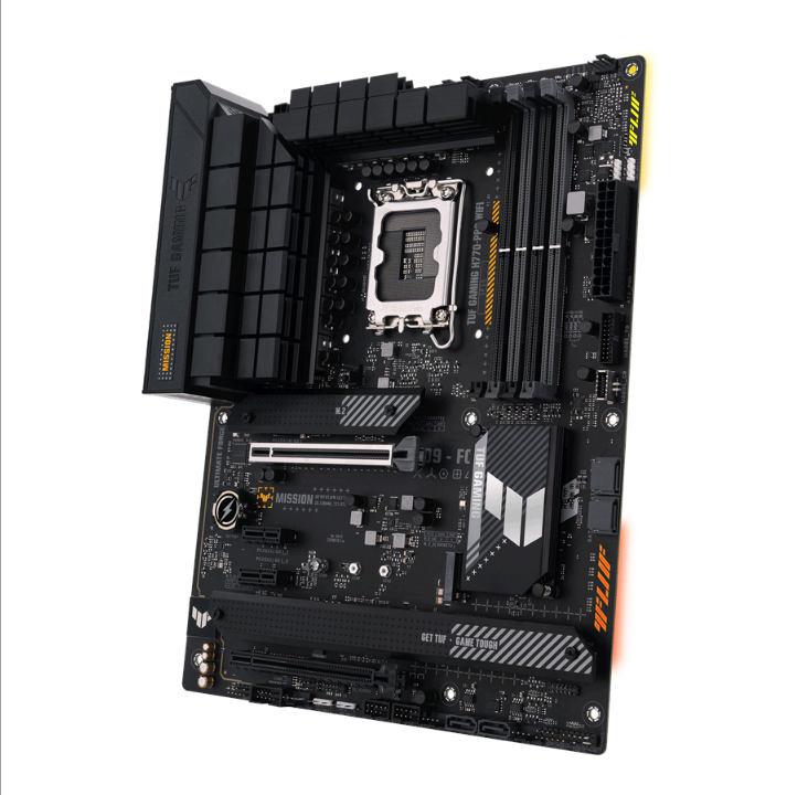 اللوحة الأم ASUS TUF GAMING H770-PRO WIFI - Intel H770 - مقبس Intel LGA1700 - ذاكرة الوصول العشوائي DDR5 - ATX