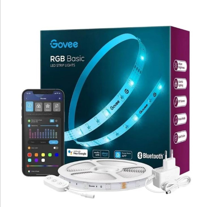 Govee RGB Smart Wi-Fi + Bluetooth LED Strip Lights