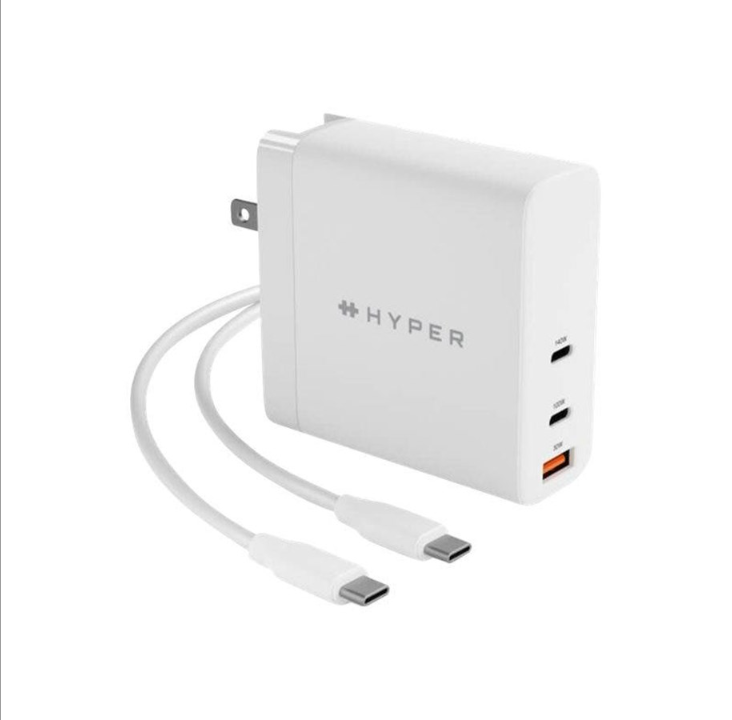 Hyper Juice power adapter - GaN technology - USB 2 x USB-C - 140 Watt