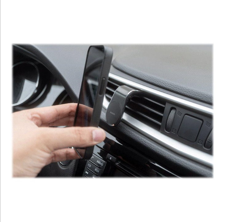 Deltaco ARM-C104 - car holder for mobile phone - magnetic angled slim