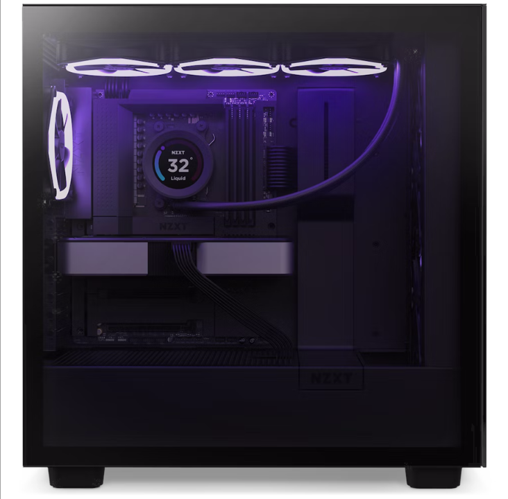 NZXT N7 B650E 黑色主板 - AMD B650E - AMD AM5 插槽 - DDR5 RAM - ATX