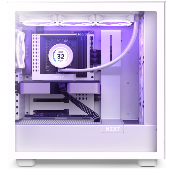 NZXT N7 B650E White Motherboard - AMD B650E - AMD AM5 socket - DDR5 RAM - ATX